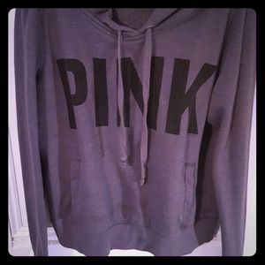 VS Pink crop hoodie